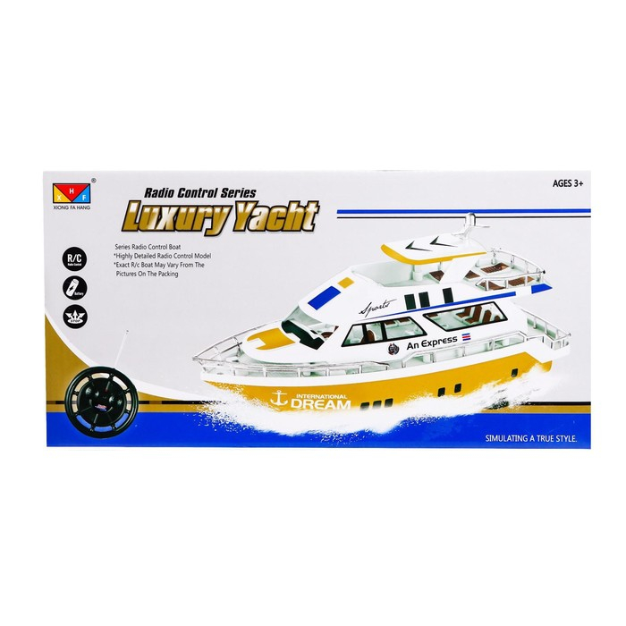 Катер радиоуправляемый «Яхта», работает от батареек, МИКС Катер радиоуправляемый «Яхта», работает от батареек, МИКС
