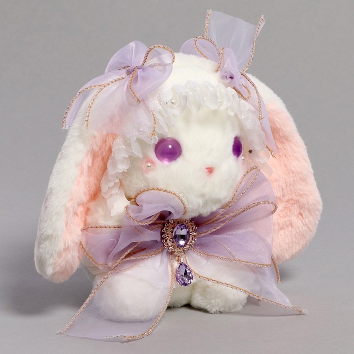 Мягкая игрушка «Зайка» с фиолетовым бантом, 20 см Мягкая игрушка «Зайка» с фиолетовым бантом, 20 см