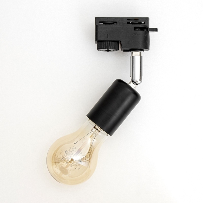 Светильник трековый Светильник трековый "Спот" Е27 40Вт черный 3,5х5,5х15см