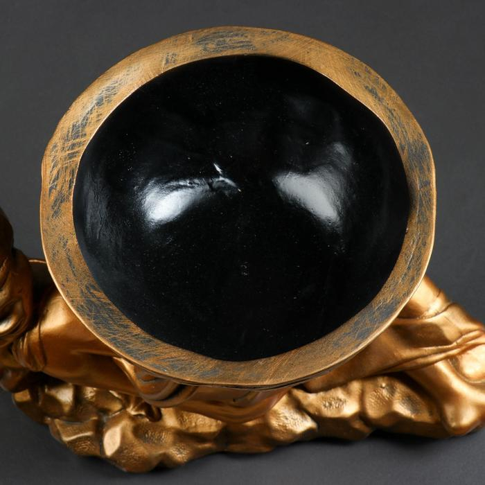 Фигура с кашпо Фигура с кашпо "Девушка лежа", бронза, 1,7 л/ 42х36см