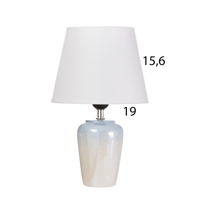 Лампа настольная Лампа настольная "Блеск" 1х40Вт Е27 нежно голубой 20х20х32см