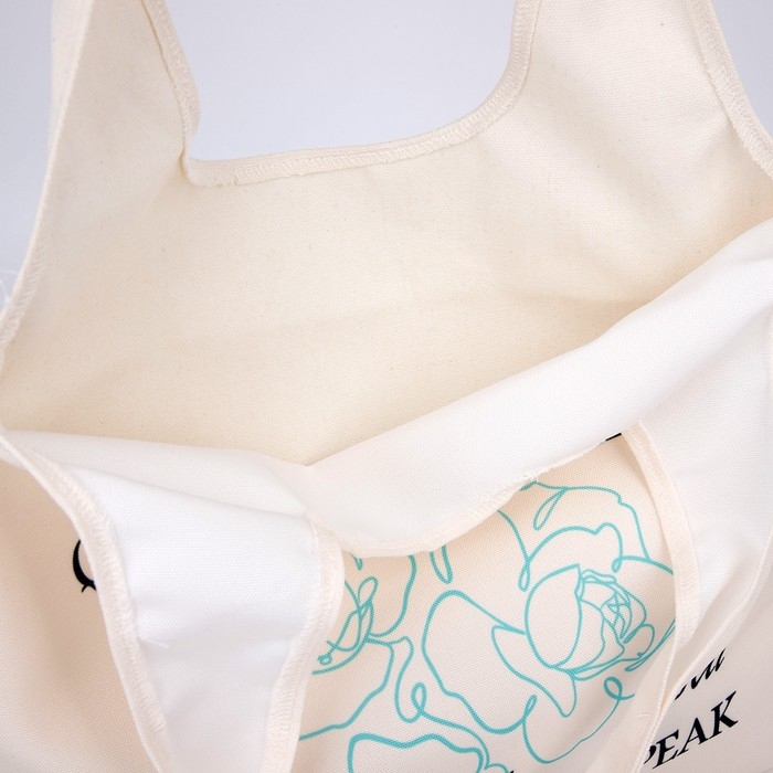 Сумка мешок Сумка мешок "Цветы", 40х35см, бежевая