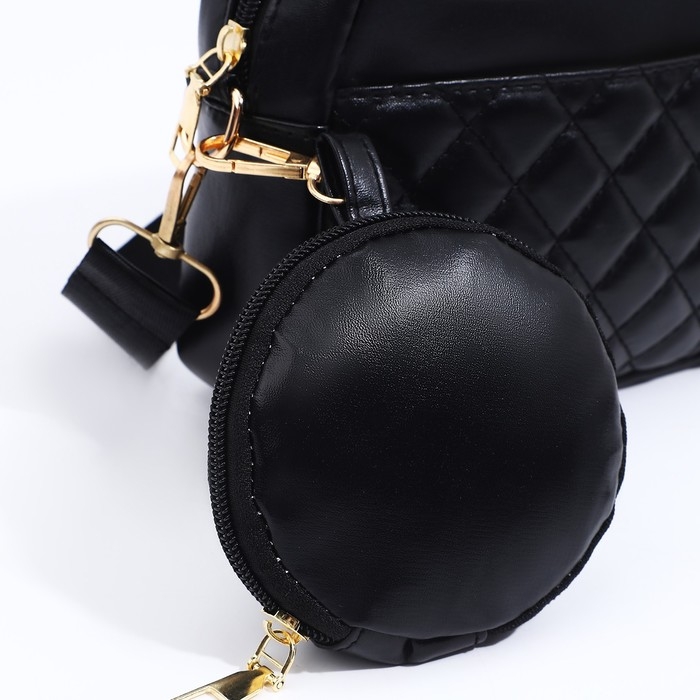 Сумка кросс-боди на молнии, цвет чёрный Сумка кросс-боди на молнии, цвет чёрный