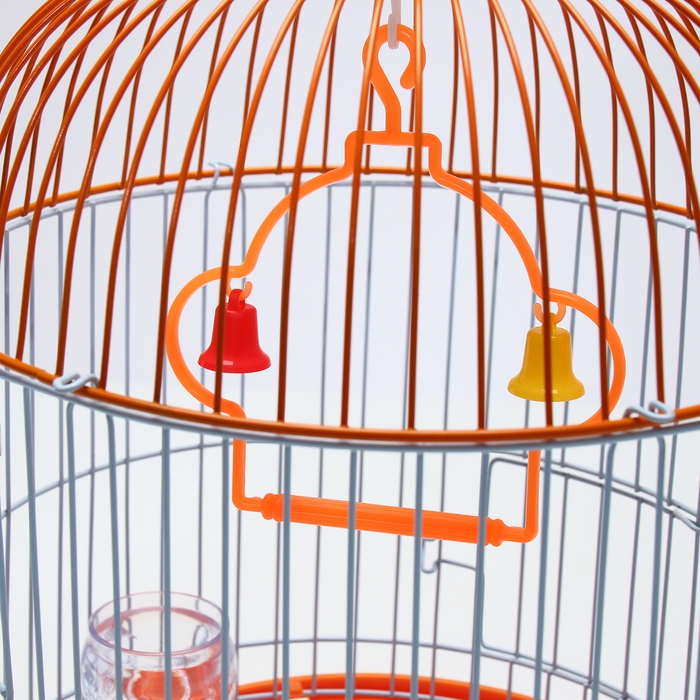 Клетка для птиц круглая укомплектованная Bd-4/2, 23,5 х 33 см, оранжевая (фасовка 20 шт) Клетка для птиц круглая укомплектованная Bd-4/2, 23,5 х 33 см, оранжевая (фасовка 20 шт)