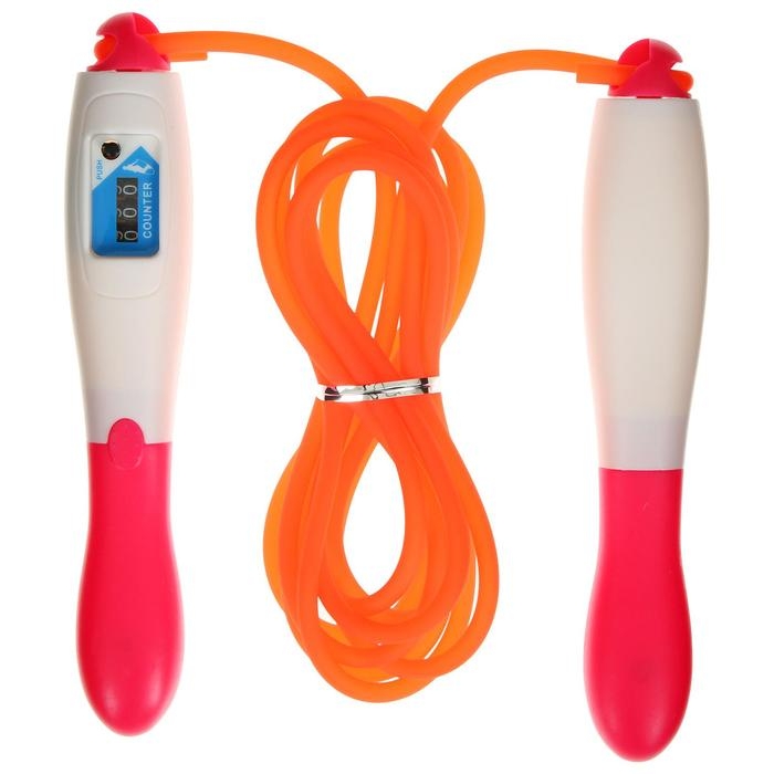 Скакалка со счётчиком, 2,7 м, цвета МИКС Скакалка со счётчиком, 2,7 м, цвета МИКС