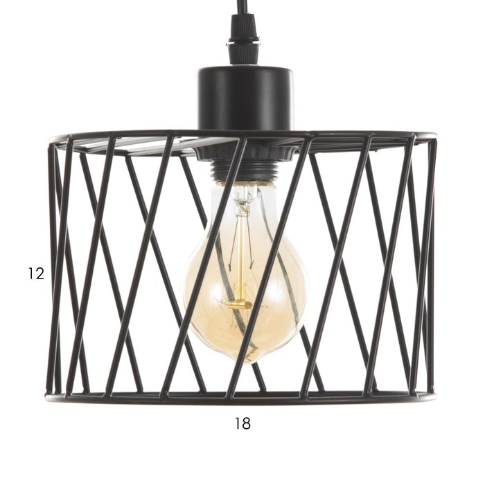 Светильник BayerLux Светильник BayerLux "Румбо"3х Е27 40Вт черный 18х50х12-112см