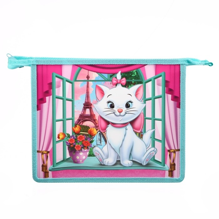 Папка для тетрадей А5, пластик, на молнии, Коты Аристократы Папка для тетрадей А5, пластик, на молнии, Коты Аристократы