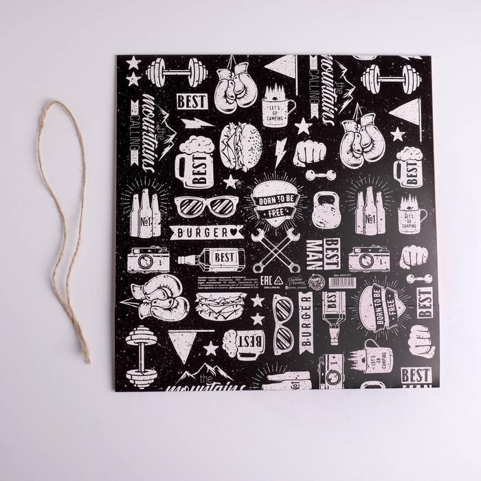 Коробка подарочная складная, упаковка, «Мужская», 31 х 24.5 х 8 см Коробка подарочная складная, упаковка, «Мужская», 31 х 24.5 х 8 см