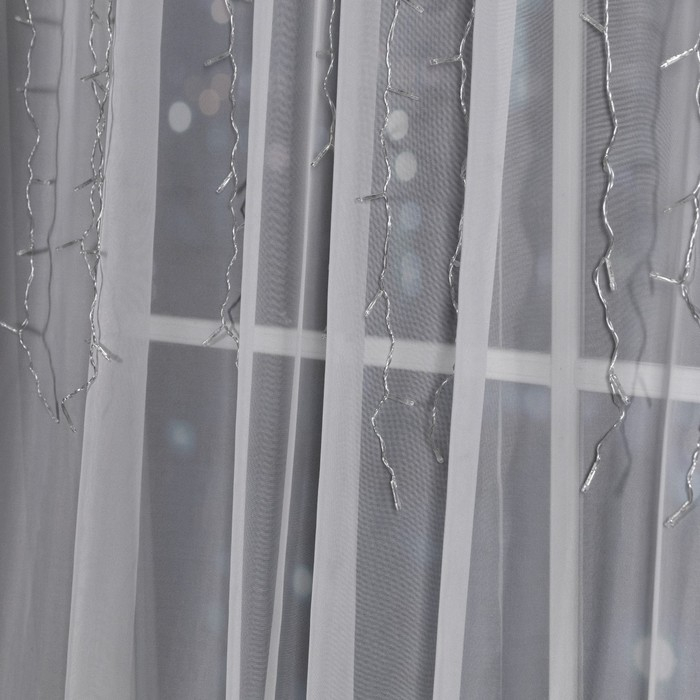 Гирлянда «Занавес» 2 × 1.5 м, IP20, прозрачная нить, 360 LED, свечение жёлтое, 8 режимов, 220 В Гирлянда «Занавес» 2 × 1.5 м, IP20, прозрачная нить, 360 LED, свечение жёлтое, 8 режимов, 220 В