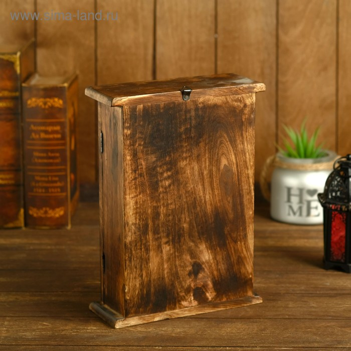 Ключница Ключница "Узоры из цветов" дерево 21*9*26 см