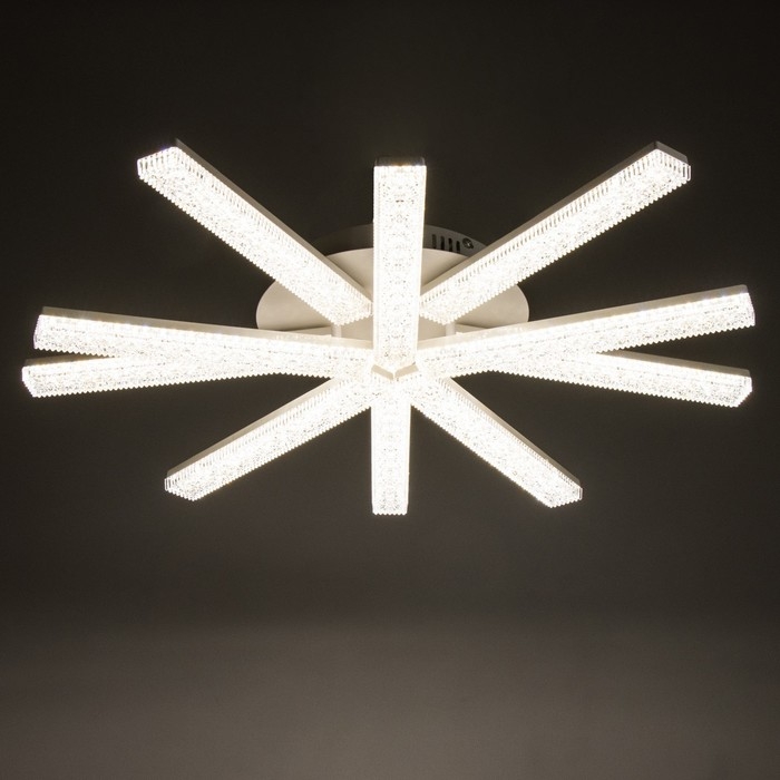 Люстра с ПДУ Люстра с ПДУ "Люччия" LED 200Вт 3000-6000Вт белый 67х67х10,5см BayerLux