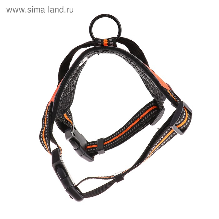 Шлейка К7 мягкая светоотражающая, размер XL, ОГ 74-92 см, вес 28-47,5 кг, оранженвая Шлейка К7 мягкая светоотражающая, размер XL, ОГ 74-92 см, вес 28-47,5 кг, оранженвая