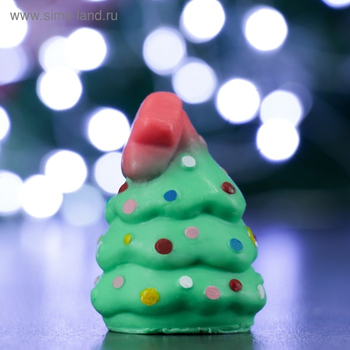 Фигурное мыло Фигурное мыло "Маленькая ёлочка" салатовая 45гр, 4х4х6см