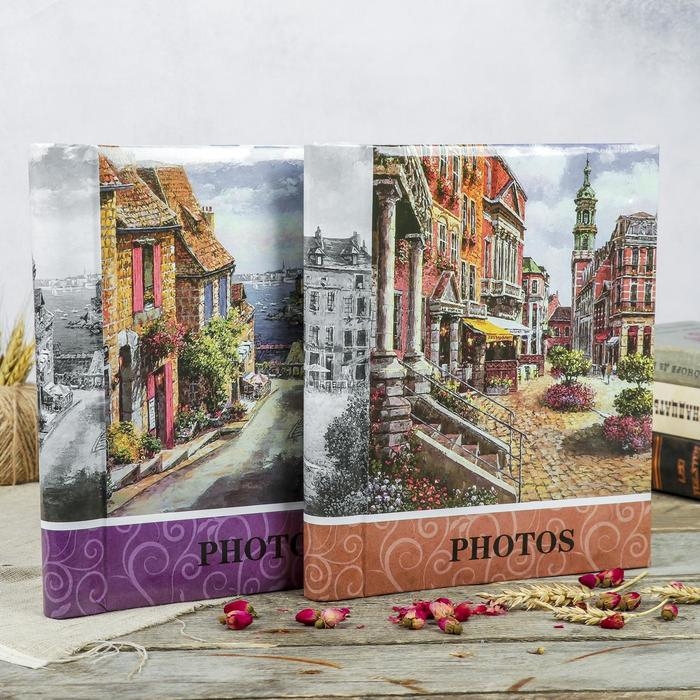 Фотоальбом магнитный 30 листов Фотоальбом магнитный 30 листов "Старый город" 23x28см МИКС