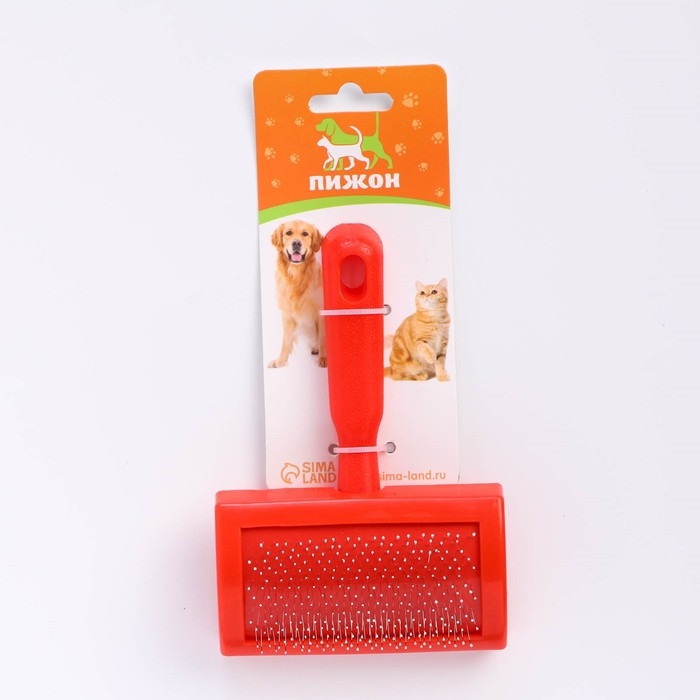 Пуходерка полукруглая средняя с каплями, 10 х 13 см, красная Пуходерка полукруглая средняя с каплями, 10 х 13 см, красная