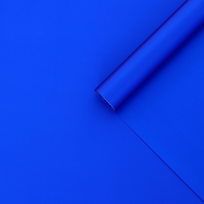 Плёнка матовая, 0,58 x 10 м, 70 мкм, синий Плёнка матовая, 0,58 x 10 м, 70 мкм, синий