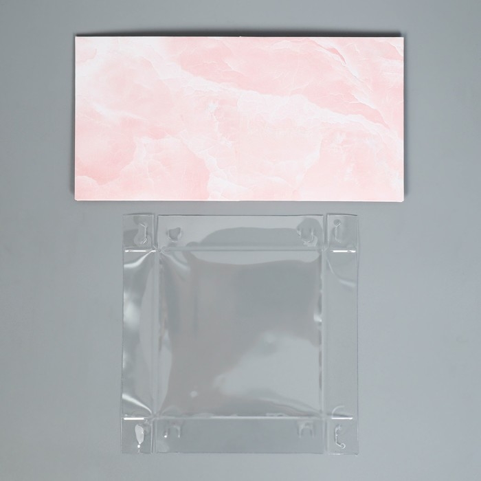 Коробка подарочная для цветов с PVC крышкой, упаковка, «Мрамор», 12 х 12 х 12 см Коробка подарочная для цветов с PVC крышкой, упаковка, «Мрамор», 12 х 12 х 12 см