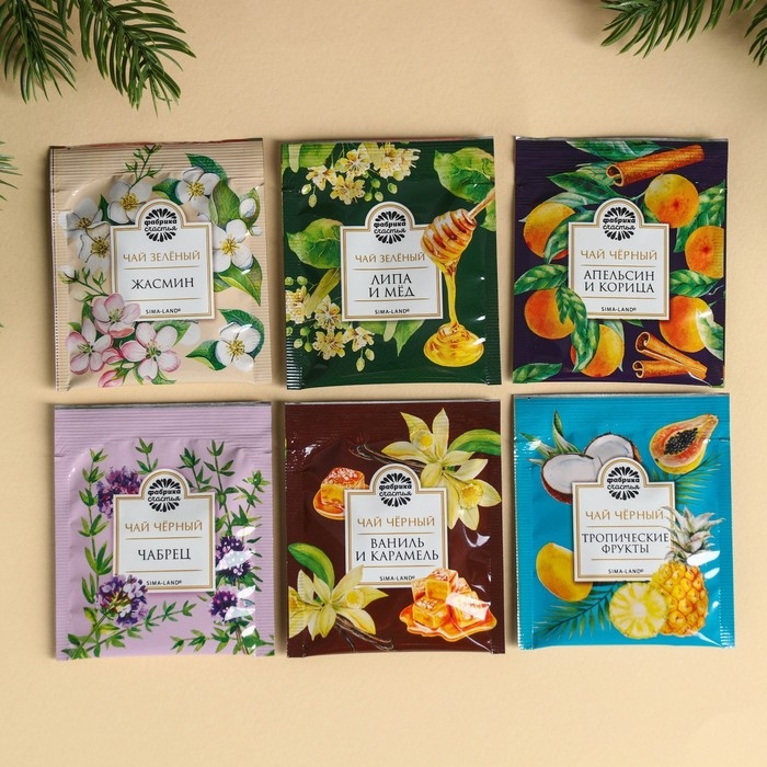 Чайная коллекция «Ароматных моментов», 54 г (30 пакетиков х 1,8 г). Чайная коллекция «Ароматных моментов», 54 г (30 пакетиков х 1,8 г).