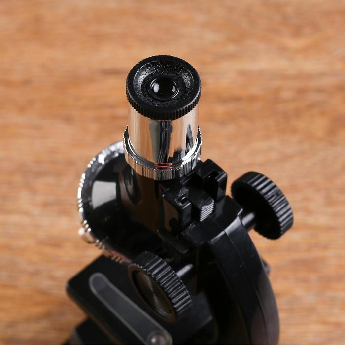 Микроскоп, кратность увеличения 900х, 600х, 300х, 100х, с подсветкой, набор для исследований Микроскоп, кратность увеличения 900х, 600х, 300х, 100х, с подсветкой, набор для исследований