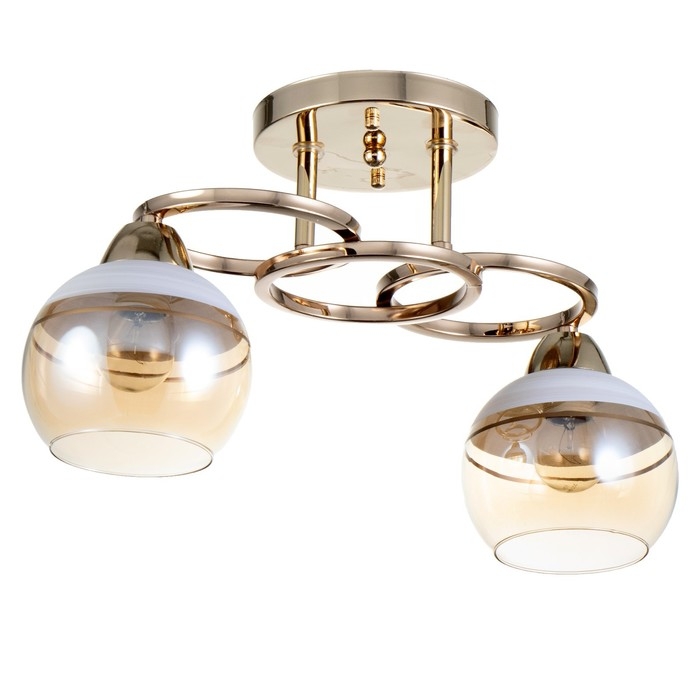 Люстра Люстра "Айрис" 2хЕ27 40Вт золото 42х15х23 см BayerLux