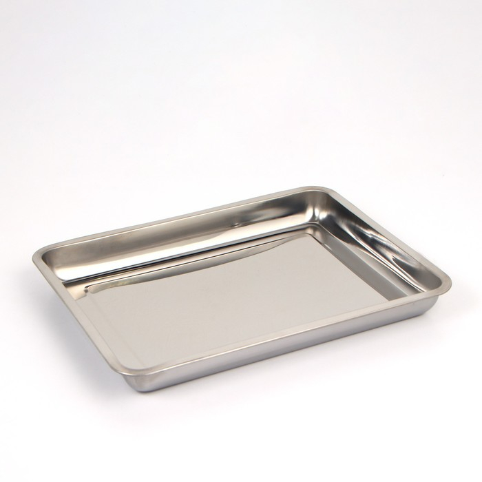 Противень из нержавеющей стали Luxstahl, 45×35×4,8 см Противень из нержавеющей стали Luxstahl, 45×35×4,8 см