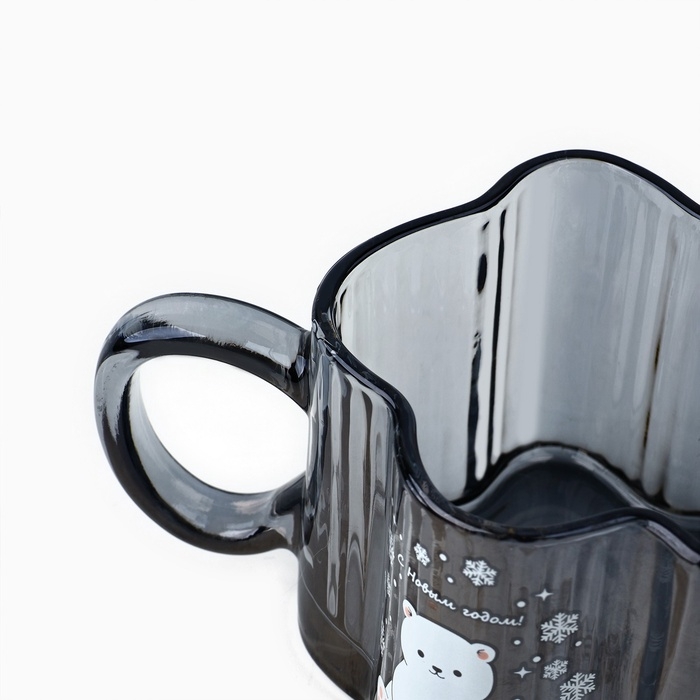 Кружка стеклянная новогодняя Дорого внимание «С Новым годом!», 260 мл Кружка стеклянная новогодняя Дорого внимание «С Новым годом!», 260 мл