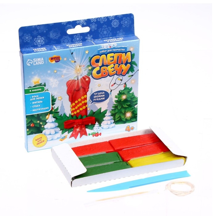 Свеча своими руками на новый год «Новогодняя свеча», новогодний набор для творчества Свеча своими руками на новый год «Новогодняя свеча», новогодний набор для творчества