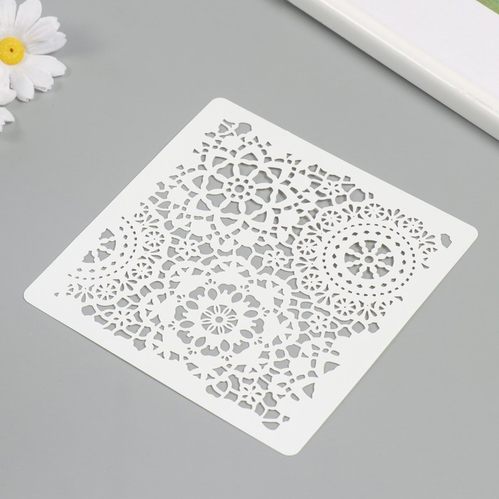 Трафарет Трафарет "Цветочный орнамент" 15х15 см