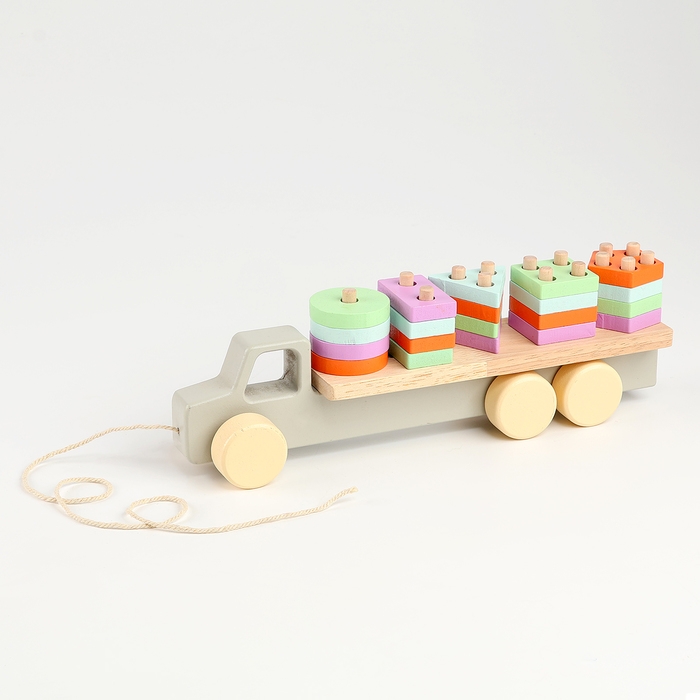 Пирамидка логическая  Пирамидка логическая "Грузовик" 4,3x31x9.5