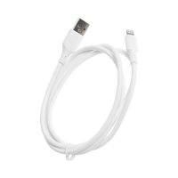 Кабель BYZ BC-040, Lightning - USB, 3 А, 1 м, силикон, белый