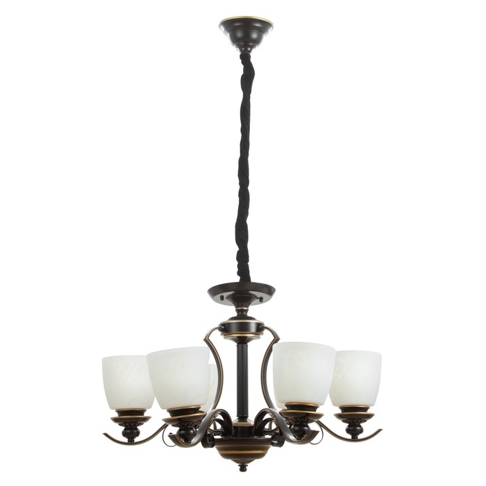 Люстра Люстра "Аруна" 6х40Вт Е27 черный 67х67х46 см BayerLux