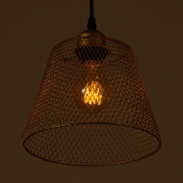 Светильник BayerLux Светильник BayerLux "Фиш" Е27 40Вт золото 20х20х16-116см