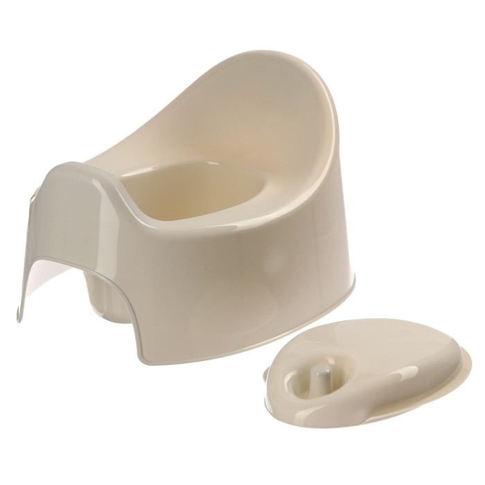 Горшок детский Follow Me с крышкой, цвет серый