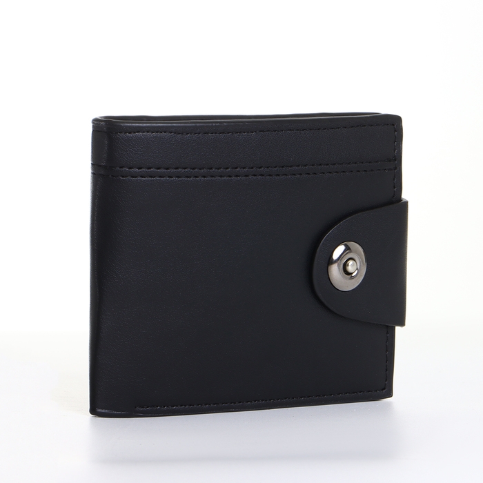 Портмоне мужское на магните, цвет чёрный Портмоне мужское на магните, цвет чёрный