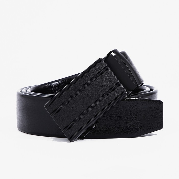 Ремень мужской, ширина 3,5 см, пряжка автомат, цвет чёрный Ремень мужской, ширина 3,5 см, пряжка автомат, цвет чёрный