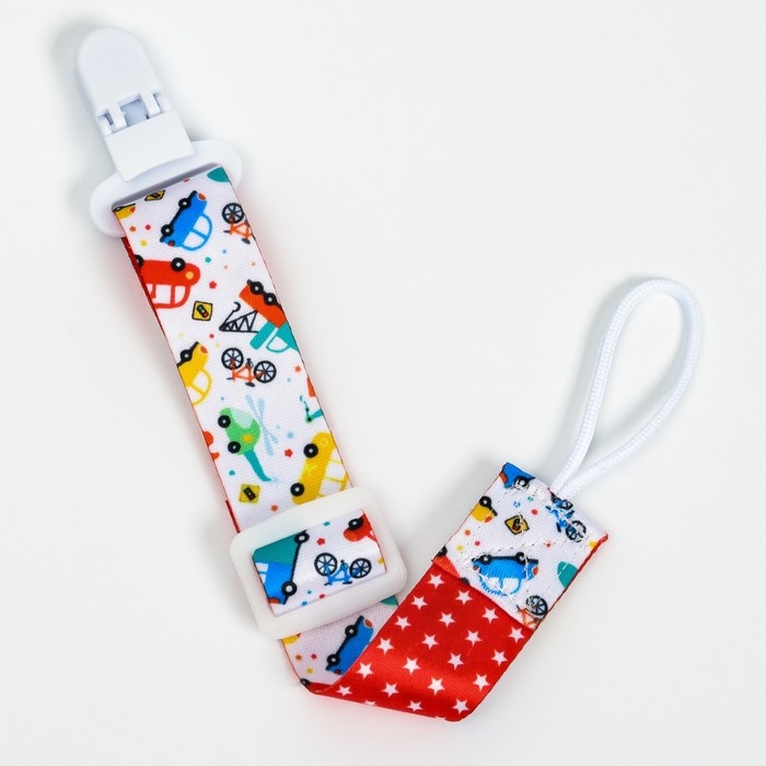 Держатель для соски - пустышки «Транспорт», на ленте Держатель для соски - пустышки «Транспорт», на ленте