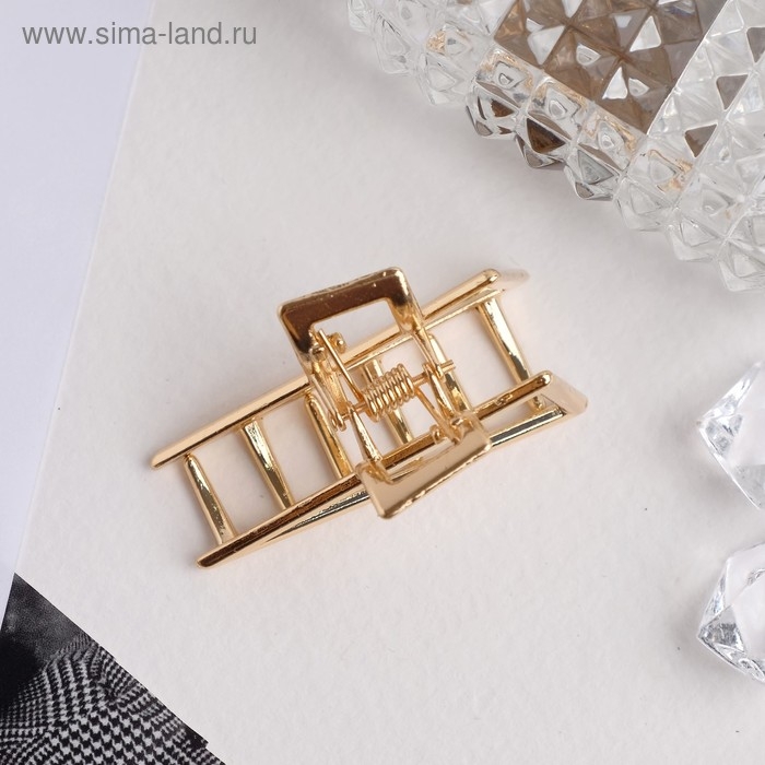 Краб для волос Краб для волос "Либерти" треугольник, 4 см, золото