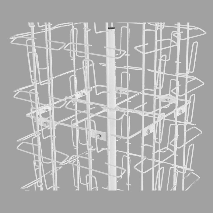 Стойка вращающаяся для открыток, напольная, 80 карманов А5, цвет белый Стойка вращающаяся для открыток, напольная, 80 карманов А5, цвет белый