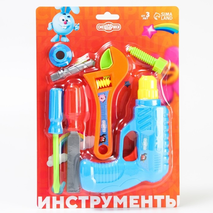 Набор инструментов Смешарики, 7 предметов Набор инструментов Смешарики, 7 предметов