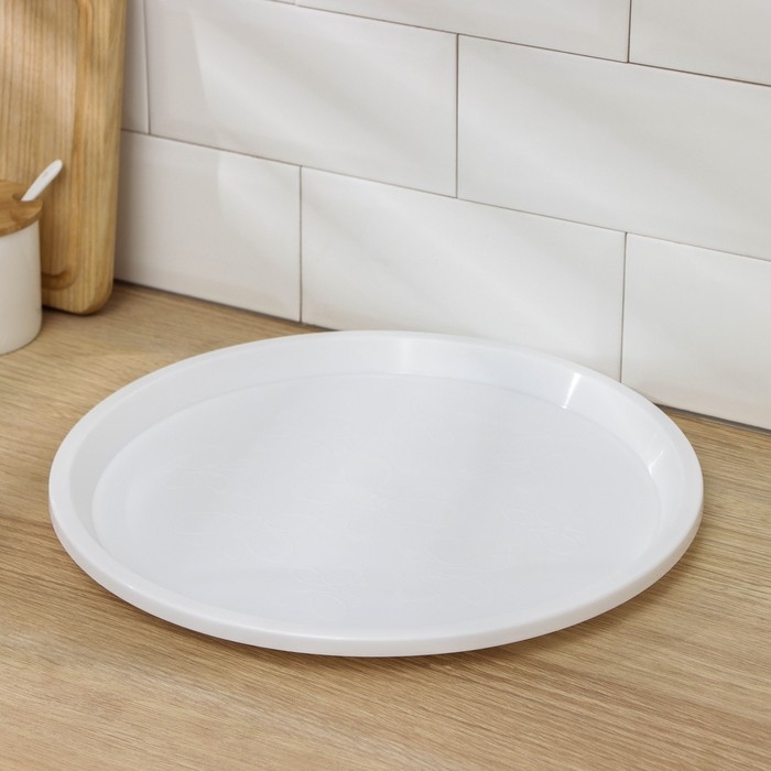 Поднос, Arrivo, d=33 см, цвет белый Поднос, Arrivo, d=33 см, цвет белый