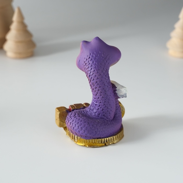 Сувенир полистоун Сувенир полистоун "Змейка с пожеланием и деньгами" МИКС 5х4х7 см