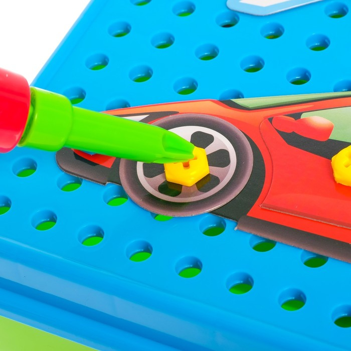 Конструктор винтовой «Конструктики: Транспорт», 105 деталей Конструктор винтовой «Конструктики: Транспорт», 105 деталей