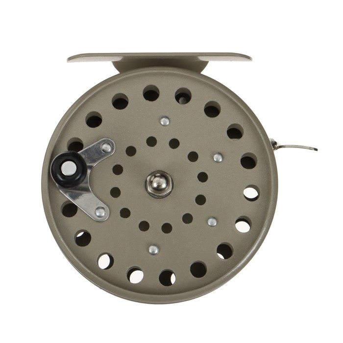 Катушка инерционная, металл, диаметр 7.5 см, цвет серый, 809 Катушка инерционная, металл, диаметр 7.5 см, цвет серый, 809