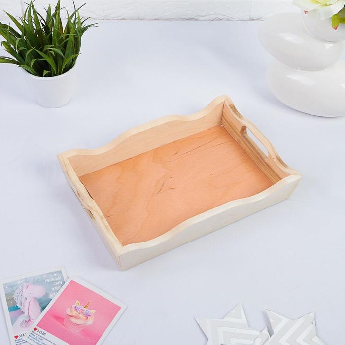 Поднос деревянный для завтрака волна №1, МАССИВ, 30х20х5,5см Поднос деревянный для завтрака волна №1, МАССИВ, 30х20х5,5см