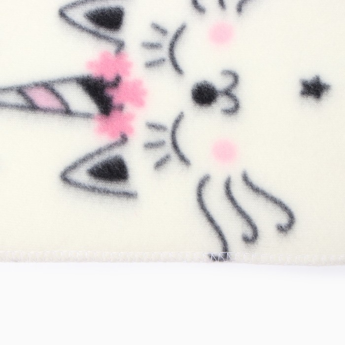 Плед Павлинка «Кот-единорог», 150х200см, флис 135 г/м, полиэстер