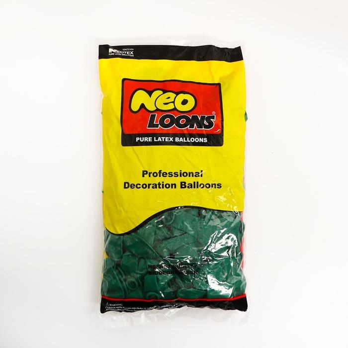 Шар латексный 10 Шар латексный 10", стандарт, набор 100 шт., цвет темно-зеленый