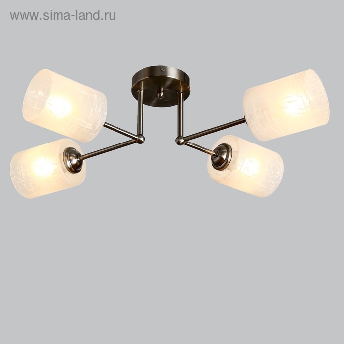 Люстра Светогор 7461 4хE27 60W сатин/белый