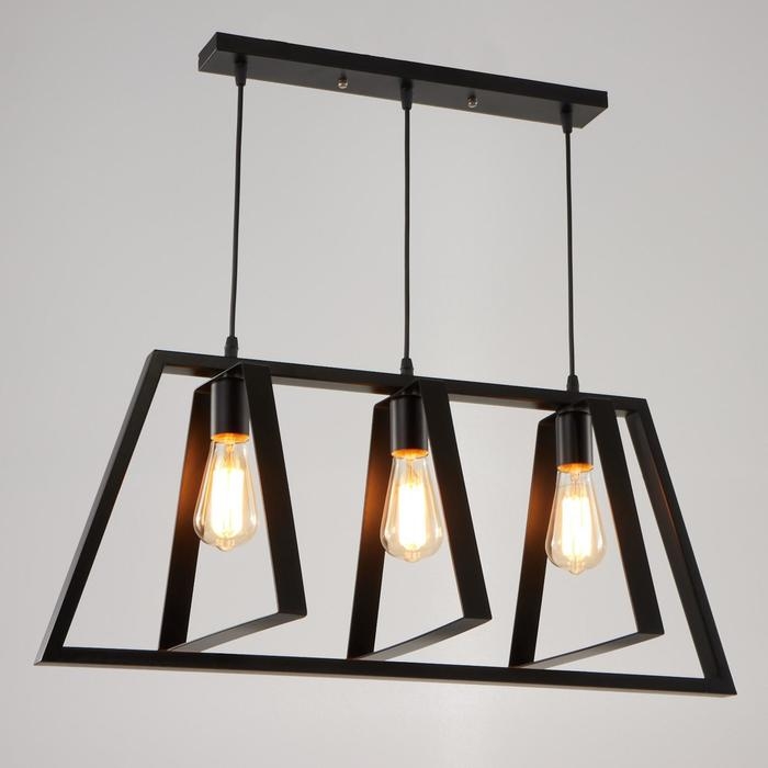 Светильник BayerLux 1694/3  E27 40Вт черный 74,3х28х31 см