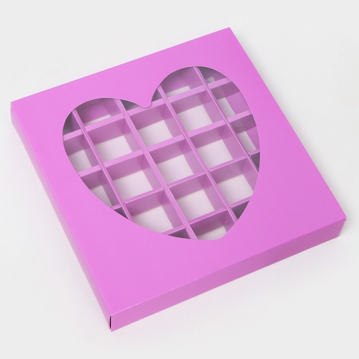 Коробка для конфет 25 шт, 22 х 22 х 3,5 см. Кондитерская упаковка Коробка для конфет 25 шт, 22 х 22 х 3,5 см. Кондитерская упаковка