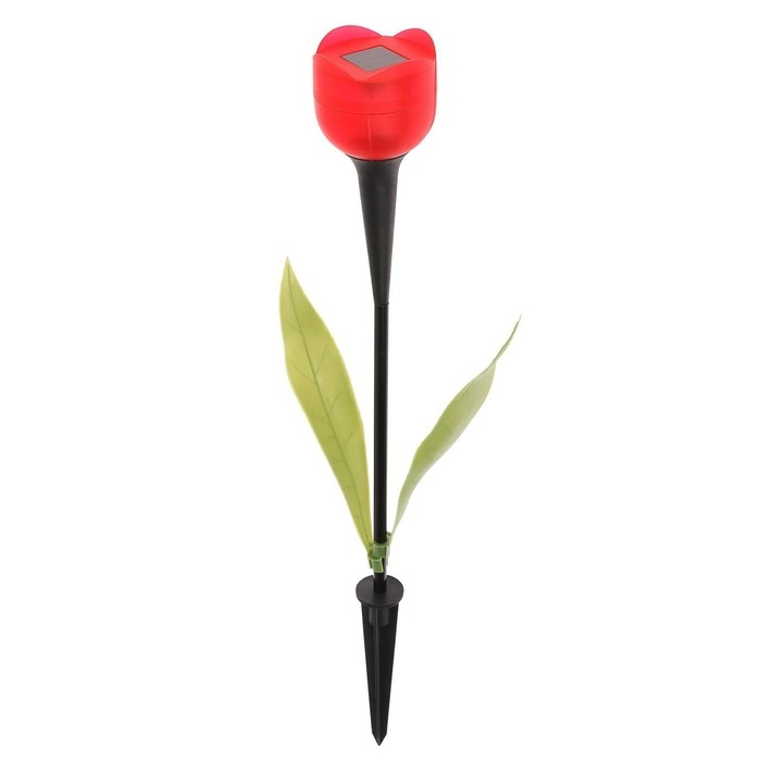 Садовый светильник на солнечной батарее «Тюльпан», 6 × 38 × 6 см, 1 LED, свечение белое Садовый светильник на солнечной батарее «Тюльпан», 6 × 38 × 6 см, 1 LED, свечение белое